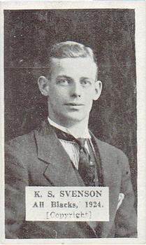 1924 Anonymous All Blacks #NNO Snowy Svenson Front